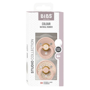 Suce bibs studio 6-18 mois jasmine blush pack de 2