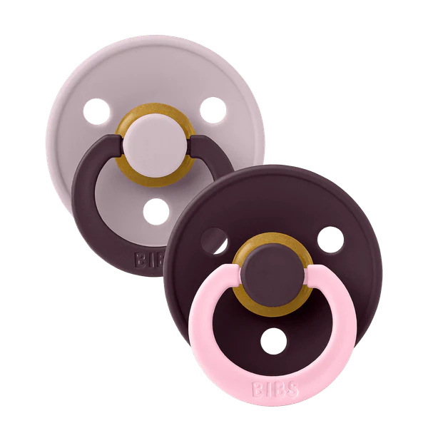 Suce bibs 6-18 mois fusion Dusty lilac/plum pack de 2