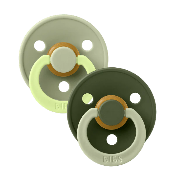 Suce bibs 0-6 mois fusion sage/hunter green pack de 2