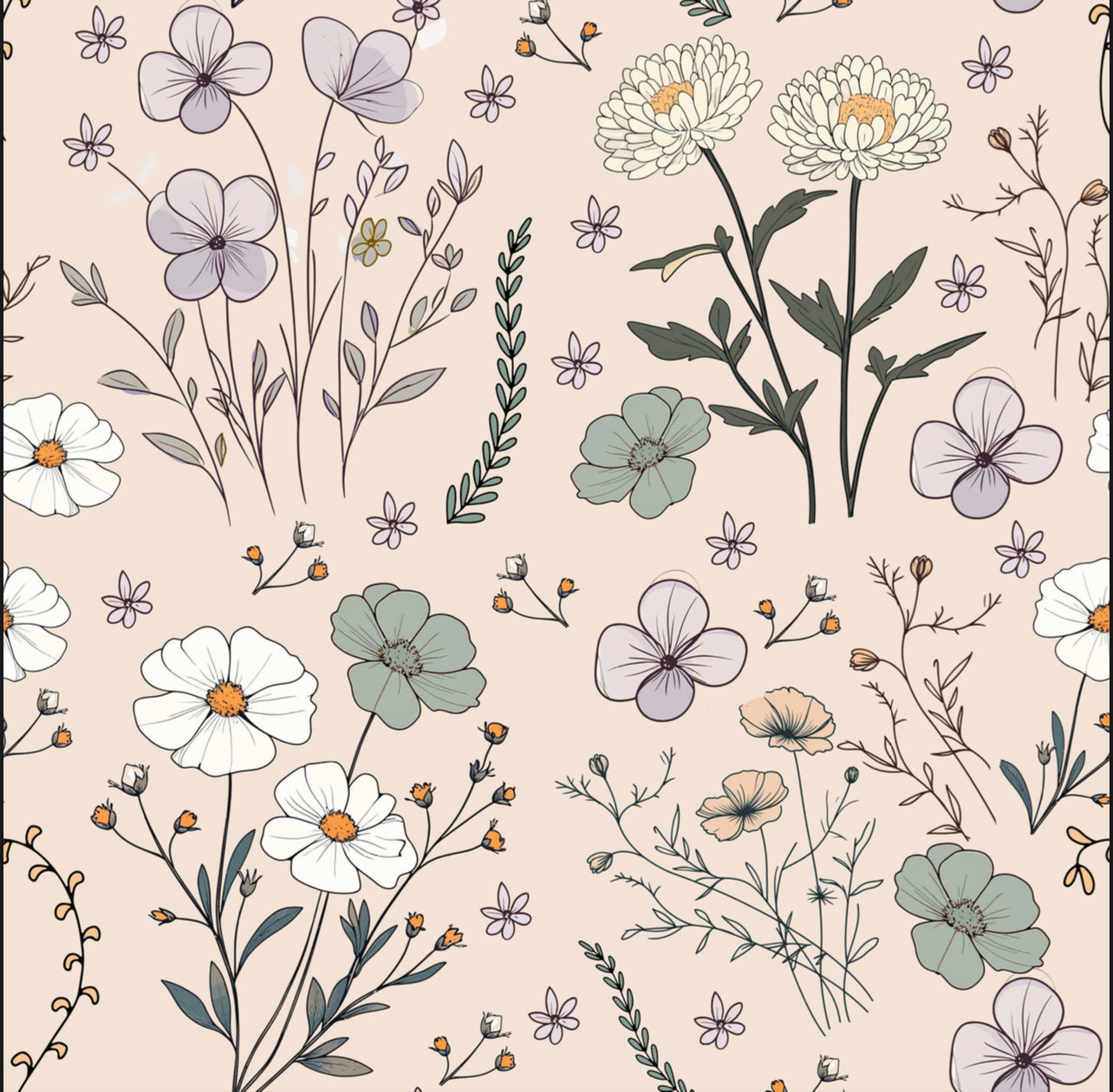 Bavoir floral ajustable