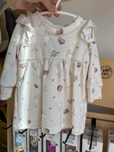 Robe à manches bouffantes petites oies