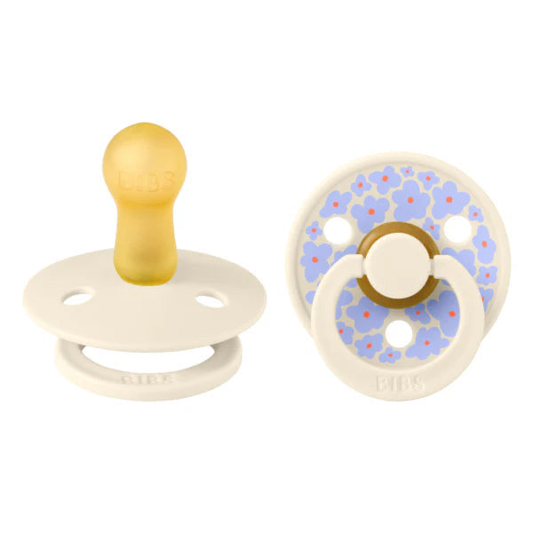 Suce bibs studio 0-6 mois jasmine ivory pack de 2