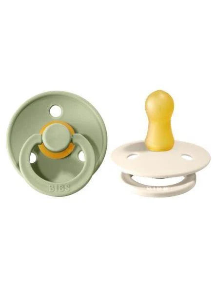 Suce bibs 18-36 mois Ivory/Sage pack de 2