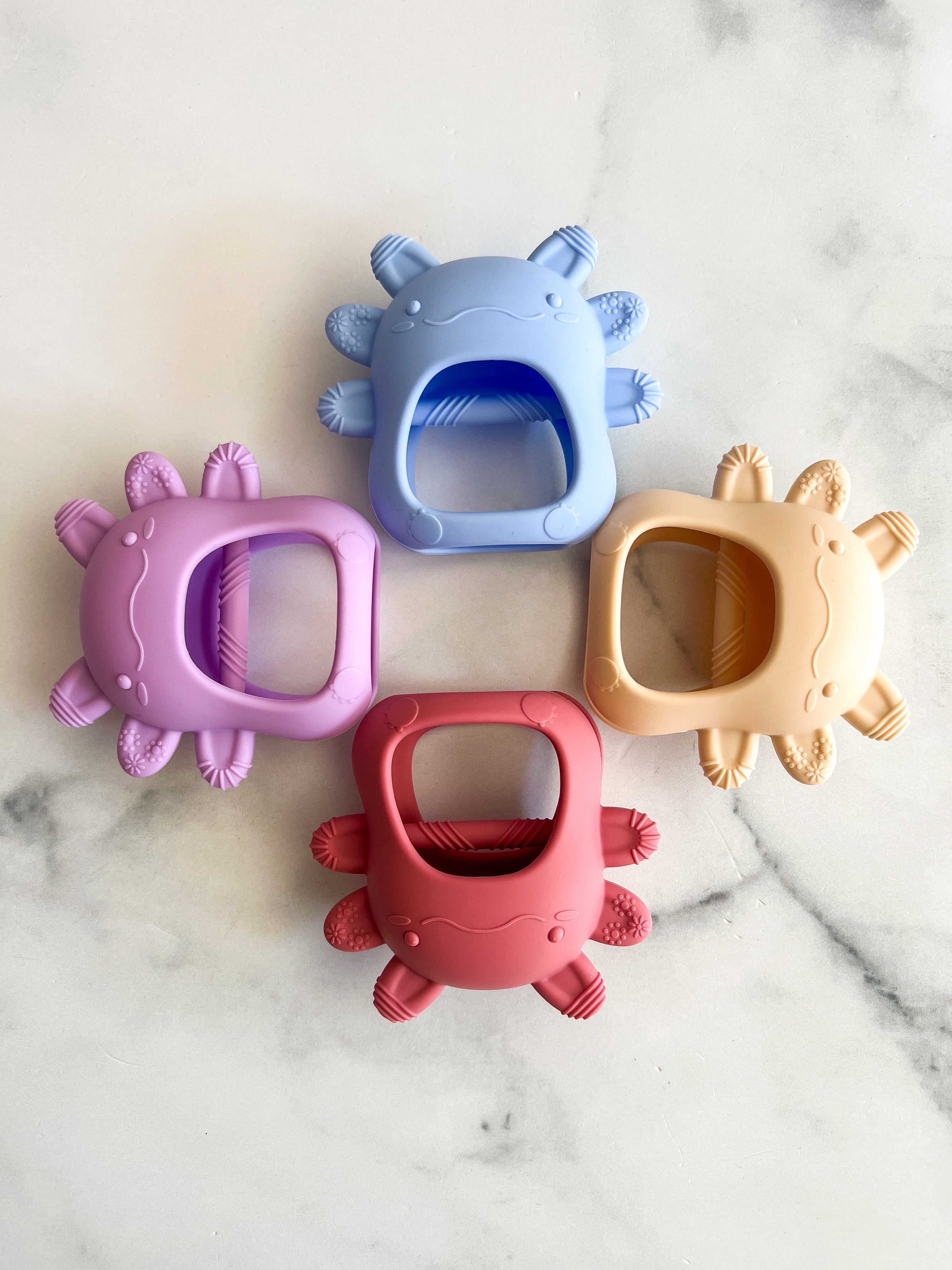 Manchon de dentition en silicone – Modèle Axolotl