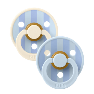Suce bibs studio 6-18 mois baby blue dusty blue mix pack de 2