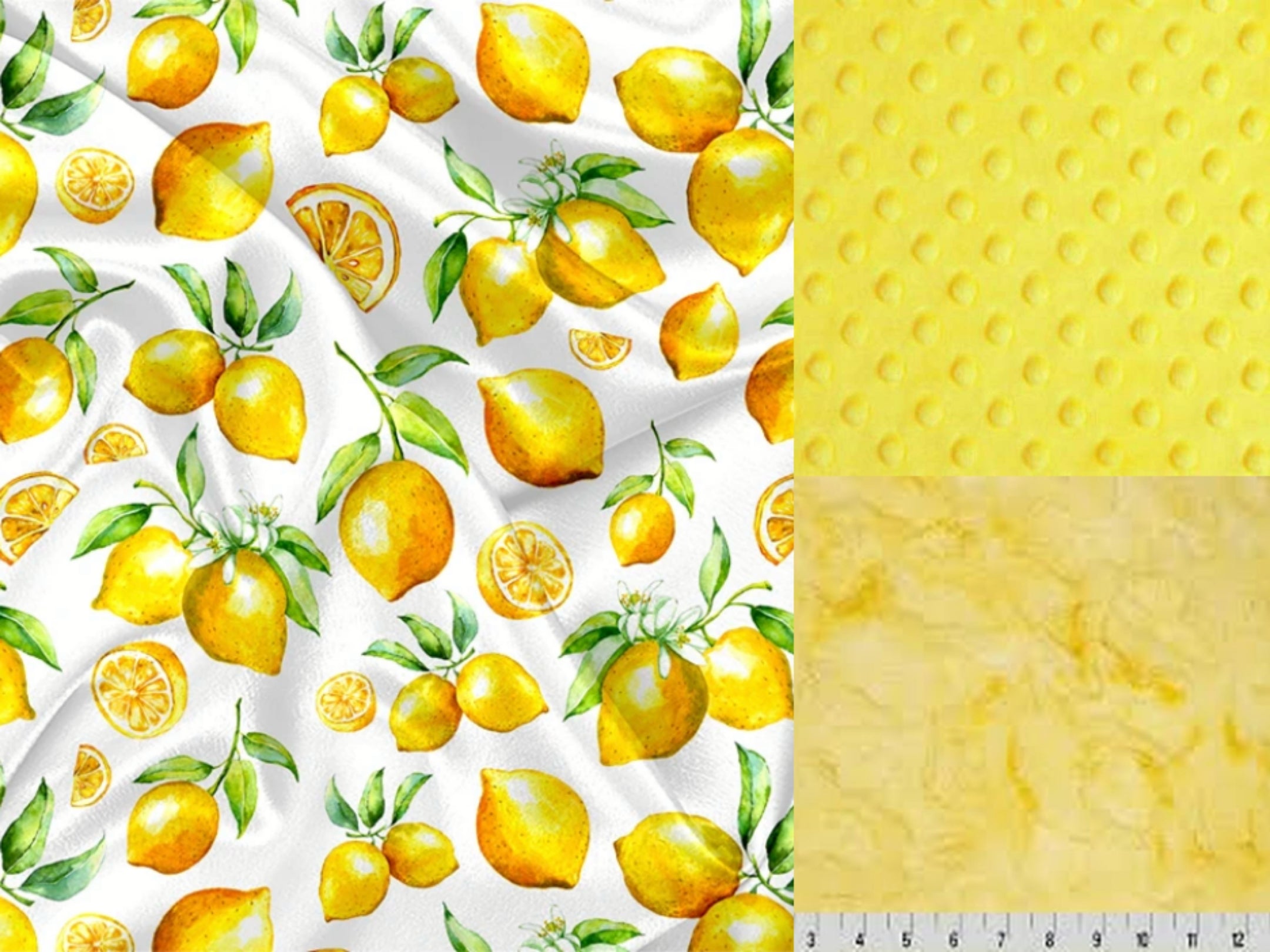 PRÉCOMMANDE doudou bassinette citron doublé